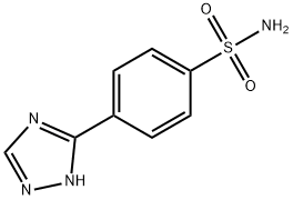 4-(1H-1,2,4-トリアゾール-3-イル)ベンゼンスルホンアミド 化学構造式