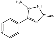 1-Amino-5-(4-pyridinyl)-1H-1,2,4-triazole-3-thiol Structure