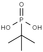1,1-ジメチルエチルホスホン酸 化学構造式