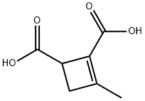 3-Methyl-2-cyclobutene-1,2-dicarboxylic acid Structure