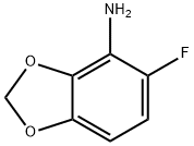 5-FLUORO-1,3-BENZODIOXOL-4-AMINE, 492444-04-9, 结构式