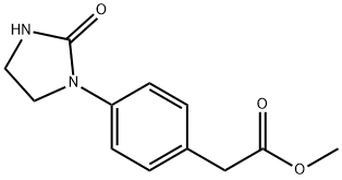 Benzeneacetic acid, 4-(2-oxo-1-iMidazolidinyl)-, Methyl ester Structure