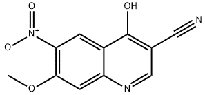 3-Quinolinecarbonitrile, 4-hydroxy-7-Methoxy-6-nitro- Structure