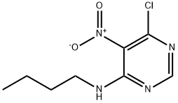 N-丁基-6-氯-5-硝基-4-嘧啶胺 结构式