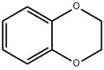 1,4-ベンゾジオキサン 化学構造式
