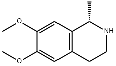 1β-メチル-6,7-ジメトキシ-1,2,3,4-テトラヒドロイソキノリン 化学構造式