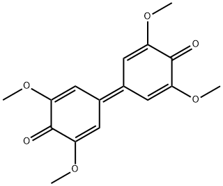 3,3',5,5'-テトラメトキシジフェノキノン 化学構造式