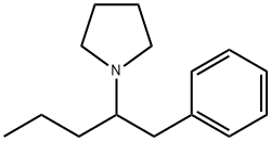 1-[1-(フェニルメチル)ブチル]ピロリジン 化学構造式