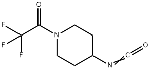 4-イソシアナト-1-(トリフルオロアセチル)ピペリジン 化学構造式