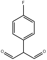 2-(4-フルオロフェニル)マロンアルデヒド 化学構造式