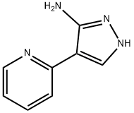 4-(2-ピリジニル)-1H-ピラゾール-5-アミン 化学構造式