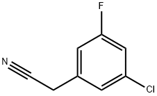 3-CHLORO-5-FLUOROPHENYLACETONITRILE Struktur