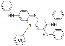 5-phenyl-2,3,7-tris(phenylamino)phenazinium chloride Structure