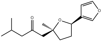 (2S,5R)-5-(3-Furyl)-2-(2-oxo-4-methylpentyl)-2-methyltetrahydrofuran Structure
