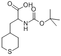 2-N-Boc-氨基-3-(4-四氢噻喃基)丙酸, 494210-67-2, 结构式
