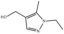 (1-エチル-5-メチル-1H-ピラゾール-4-イル)メタノール 化学構造式