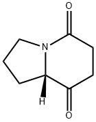 5,8-Indolizinedione,hexahydro-,(8aS)-(9CI) Struktur