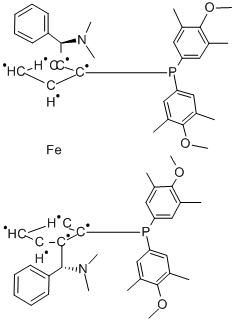 (ΑR,ΑR)‐2,2′‐ビス(Α‐N,N‐ジメチルアミノフェニルメチル)‐(S,S)‐1,1′‐ビス[ジ(3,5‐ジメチル‐4‐メトキシフェニル)ホスフィノ]フェロセン