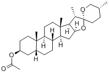 SMILAGENIN ACETATE Structure