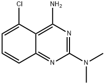 4-AMINO-2-DIMETHYLAMINO-5-CHLOROQUINAZOLINE Struktur