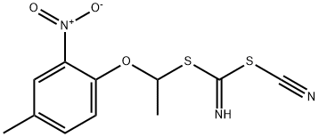 METHYL [(4-METHYL-2-NITROPHENOXY)METHYL]CYANOCARBONIMIDODITHIOATE Struktur
