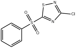 3-CHLORO-5-PHENYLSULFONYL-1,2,4-THIADIAZOLE Struktur