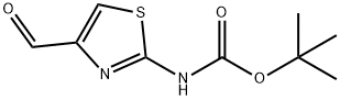 (4-FORMYLTHIAZOL-2-YL)CARBAMIC ACID TERT-BUTYL ESTER Structure