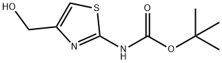 (4-Hydroxymethylthiazol-2-yl)carbamic acid tert-butyl ester Struktur