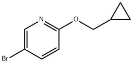5-BROMO-2-(CYCLOPROPYLMETHOXY)PYRIDINE 结构式