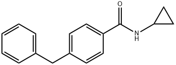 Benzamide, N-cyclopropyl-4-(phenylmethyl)- (9CI) Structure