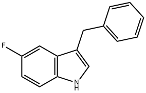 3-ベンジル-5-フルオロ-1H-インドール 化学構造式