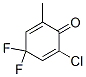 2,5-Cyclohexadien-1-one,  2-chloro-4,4-difluoro-6-methyl- Structure