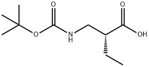 Butanoic acid, 2-[[[(1,1-dimethylethoxy)carbonyl]amino]methyl]-, (2R)- (9CI) Struktur