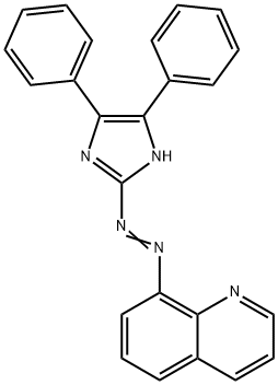 2-(8-quinolylazo)-4,5-diphenylimidazole Structure