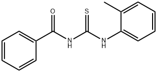 1-Benzoyl-3-(2-methylphenyl)thiourea Structure