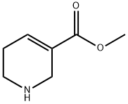 1,2,5,6-テトラヒドロピリジン-3-カルボン酸メチル 化学構造式