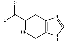 4,5,6,7-テトラヒドロ-1H-イミダゾ[4,5-C]ピリジン-6-カルボン酸 化学構造式
