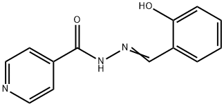 Isonicotinic acid (2-hydroxy-benzylidene)-hydrazide Struktur