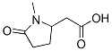 (-)-1-Methyl-5-oxo-2-pyrrolidineacetic acid Struktur