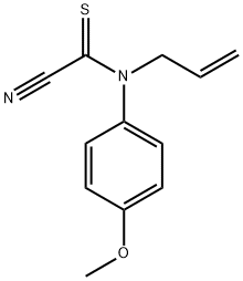 p-Formanisidide,  N-allyl-1-cyanothio-  (7CI,8CI) Structure