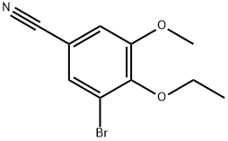 3-溴-4-乙氧基-5-甲氧基苯甲腈, 495396-35-5, 结构式