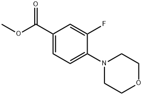 Methyl 3-Fluoro-4-Morpholinobenzoate Struktur