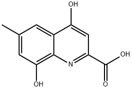 2-Quinolinecarboxylic acid, 4,8-dihydroxy-6-methyl- (9CI) Structure