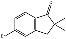 5-溴-2,2-二甲基-2,3-二氢-1H-茚-1-酮, 495414-32-9, 结构式