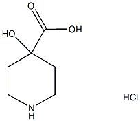 4-ヒドロキシピペリジン-4-カルボン酸塩酸塩 化学構造式