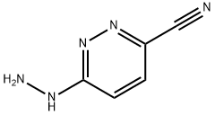 3-Pyridazinecarbonitrile, 6-hydrazino- Structure