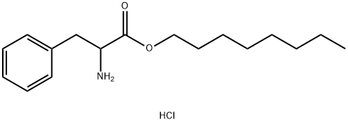 DL-3-Phenylalanine octyl ester hydrochloride 结构式