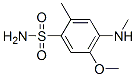 4-amino-5-methoxy-2-methyl-N-methylbenzene sulfonamide Struktur