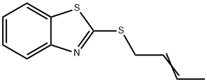 Benzothiazole, 2-(2-butenylthio)- (9CI) 结构式
