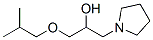 α-[(2-メチルプロポキシ)メチル]-1-ピロリジンエタノール 化学構造式